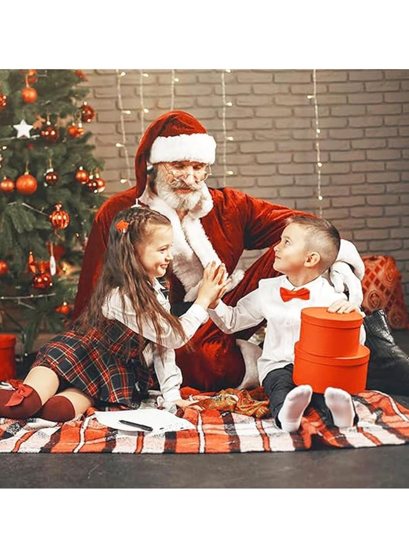 TAPIT Christmas Santa Claus Costume for Men Adult Women Men's Santa Suit Xmas Classic Flannel Cosplay Clothes Santa Fancy Suits Outfit - Image 5