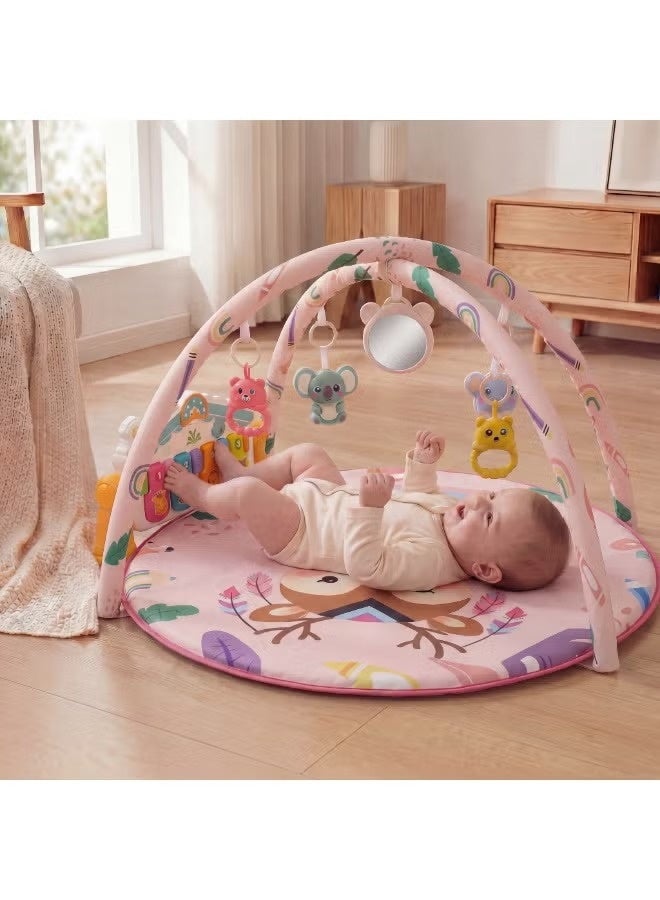 Baby Activity Play Mat with Piano Gym and Hanging Toys - Image 1