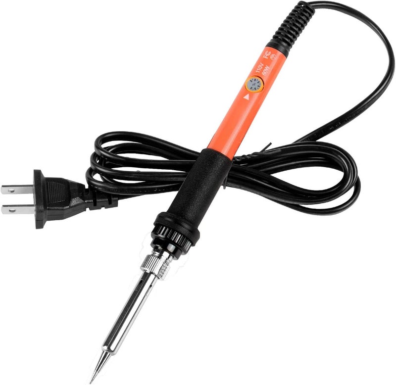 Q-MING Soldering Iron, 60W 110V Adjustable Temperature Soldering Iron Pen, Portable Welding Tool, Fast Heating, for Electronic Repair, Jewelry, DIY - Image 1