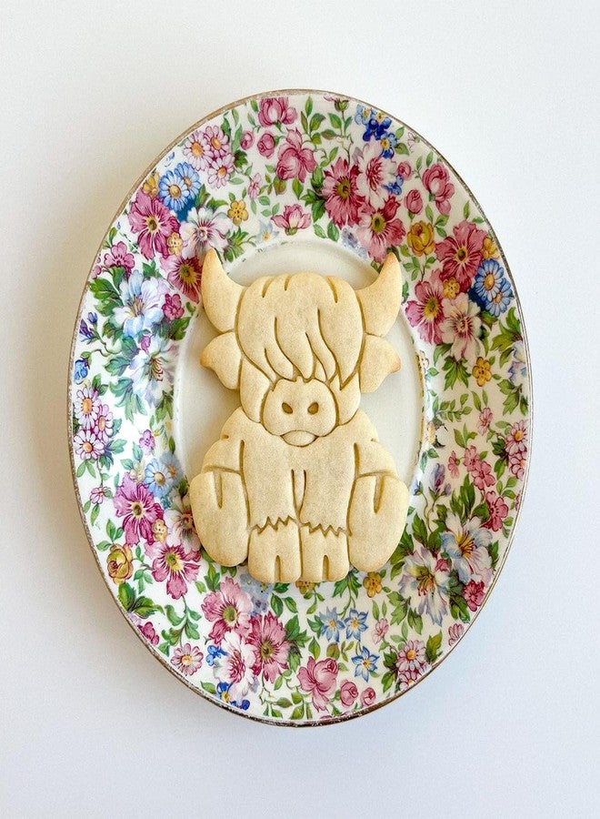 BAKERLOGY Set of 2 Cute Highland Cow Cookie Cutters - Detailed Biscuit Cutter Design for Baking and Crafts, ideal on fondant, dough, clay - Image 5