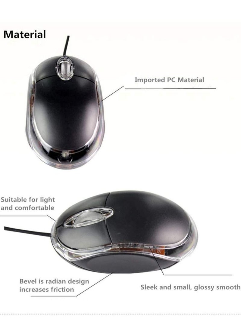 هينغ ماوس بصري USB سلكي ثلاثي الأبعاد مع حصيرة لوحة ماوس مريحة مضادة للانزلاق مع مسند جل إسفنجي لدعم المعصم لأجهزة الكمبيوتر المحمول والكمبيوتر المكتبي - Image 3