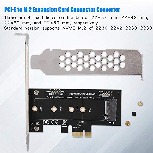 Tangxi M.2 PCIe PCI E Adapter, M.2 to PCI E3.0 X1 Expansion Card,M2 SSD NGFF NVME (m Key) to PCIe 3.0 x 1 Adapter with Low Bracket for Desktop PCI Express Slot - Image 2