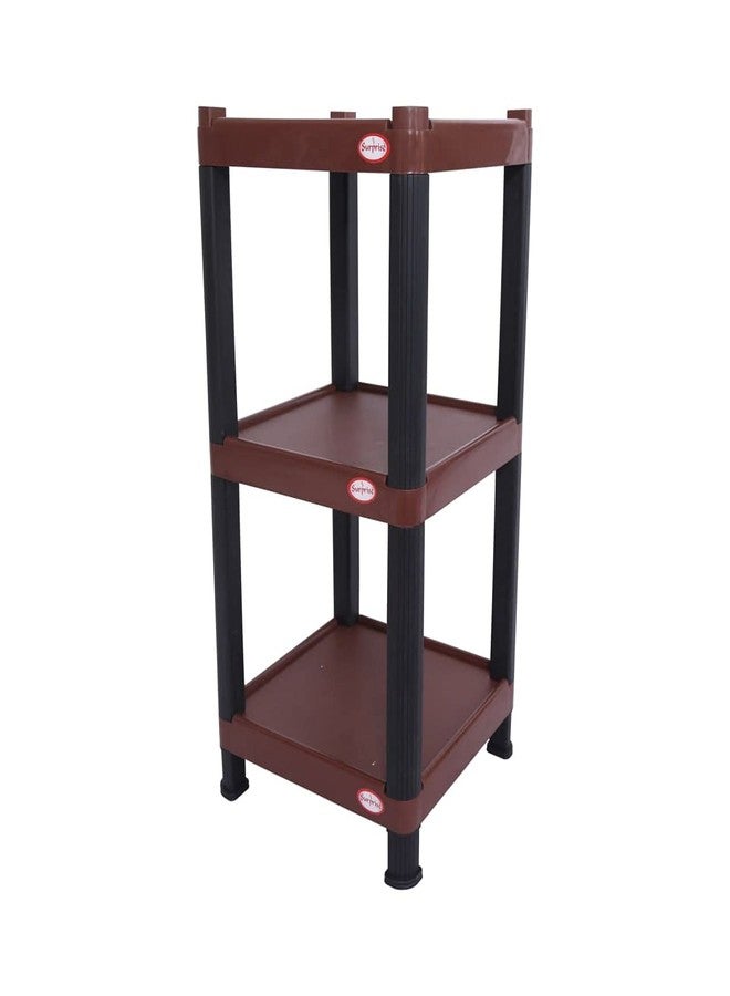 Surprise Heavy Duty Square Shelf Brown/Rectangle Shelf/Corner Shelf - Image 1