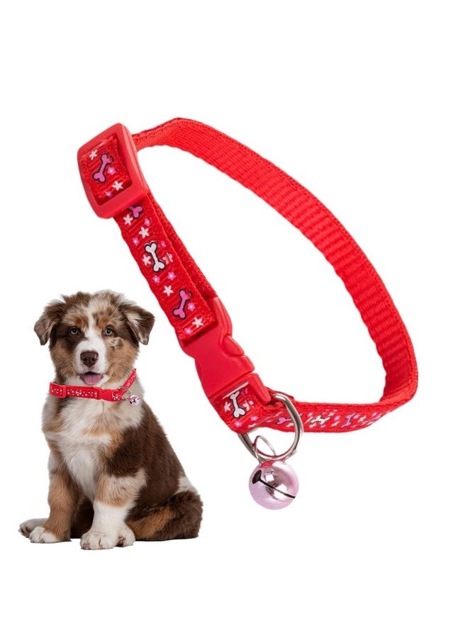 Western Era Dog Bone Print Collar Bell is a Fashionable and Secure Accessory Designed for Your Beloved Furry Companion. This Stylish pet Accessory Features a Trendy Bone Print ensuring Safety. - Image 1