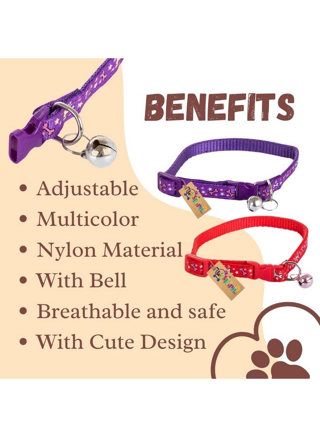 Western Era Dog Bone Print Collar Bell is a Fashionable and Secure Accessory Designed for Your Beloved Furry Companion. This Stylish pet Accessory Features a Trendy Bone Print ensuring Safety. - Image 5