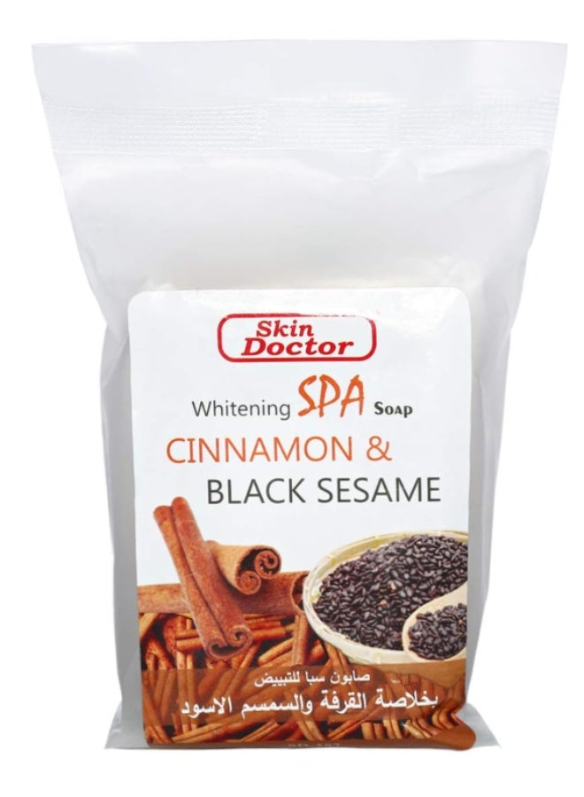 Skin Doctor Cinnamon & Black Sesame Whitening SPA Soap 100g – Brightening & Nourishing Care - Image 3