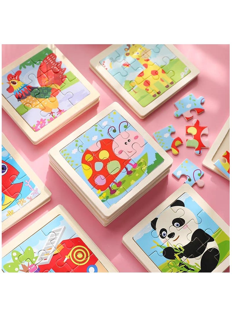 Wooden Jigsaw Puzzle Set for Toddlers and Kids Pack of Insects Theme Puzzles Educational Learning Toys for Early Childhood Development - Image 1