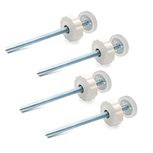 Vmaisi 8MM Pressure Gates Threaded Spindle Rods, Baby Gates Accessory Screw Bolts Kit Fit for All Pressure Mounted Walk Thru Gates 4 Pack - Image 2