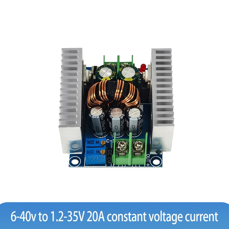 وحدة محول خفض الجهد ثابت التيار والجهد غير المعزول بالتعويض المتزامن DC6-40V إلى DC1.2-35V قابلة للتعديل وحدة شحن بطارية CCCV - Image 2