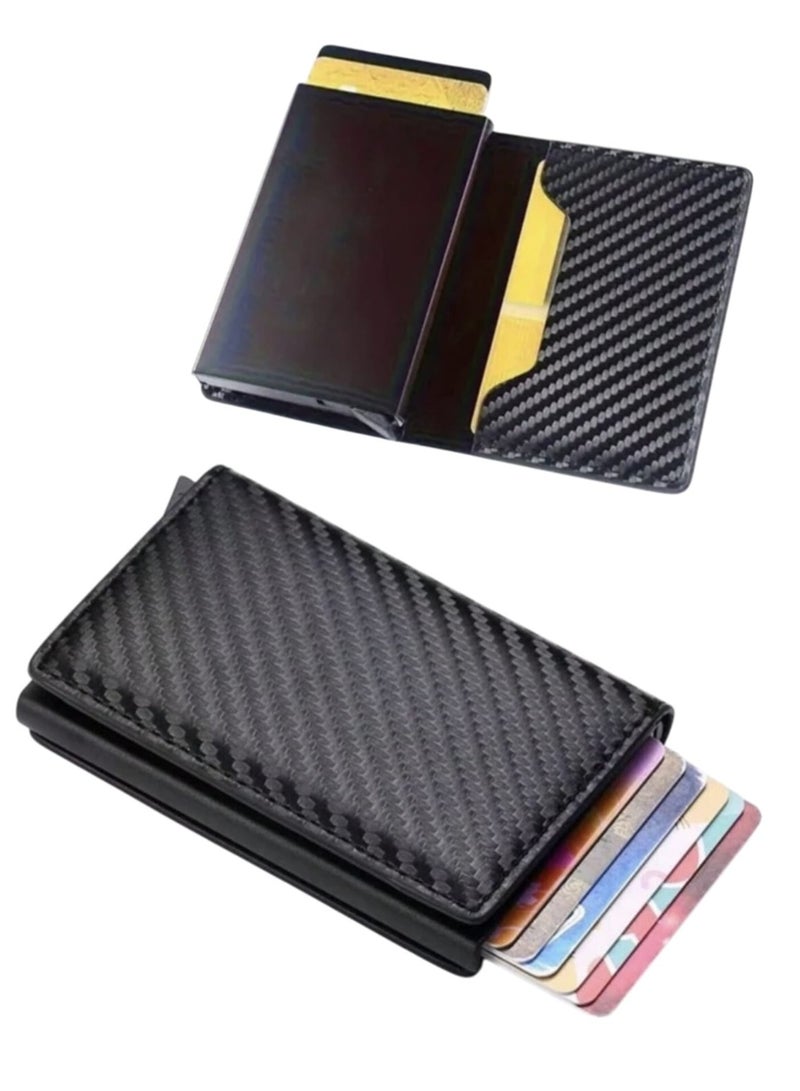 حافظة عملات معدنية من سبائك الألومنيوم لحماية من السرقة والمغنطة للرجال قطعة واحدة - Image 1