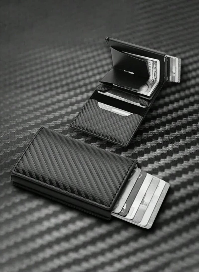 حافظة عملات معدنية من سبائك الألومنيوم لحماية من السرقة والمغنطة للرجال قطعة واحدة - Image 3