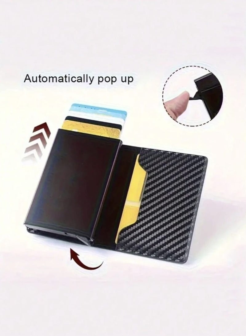 حافظة عملات معدنية من سبائك الألومنيوم لحماية من السرقة والمغنطة للرجال قطعة واحدة - Image 2