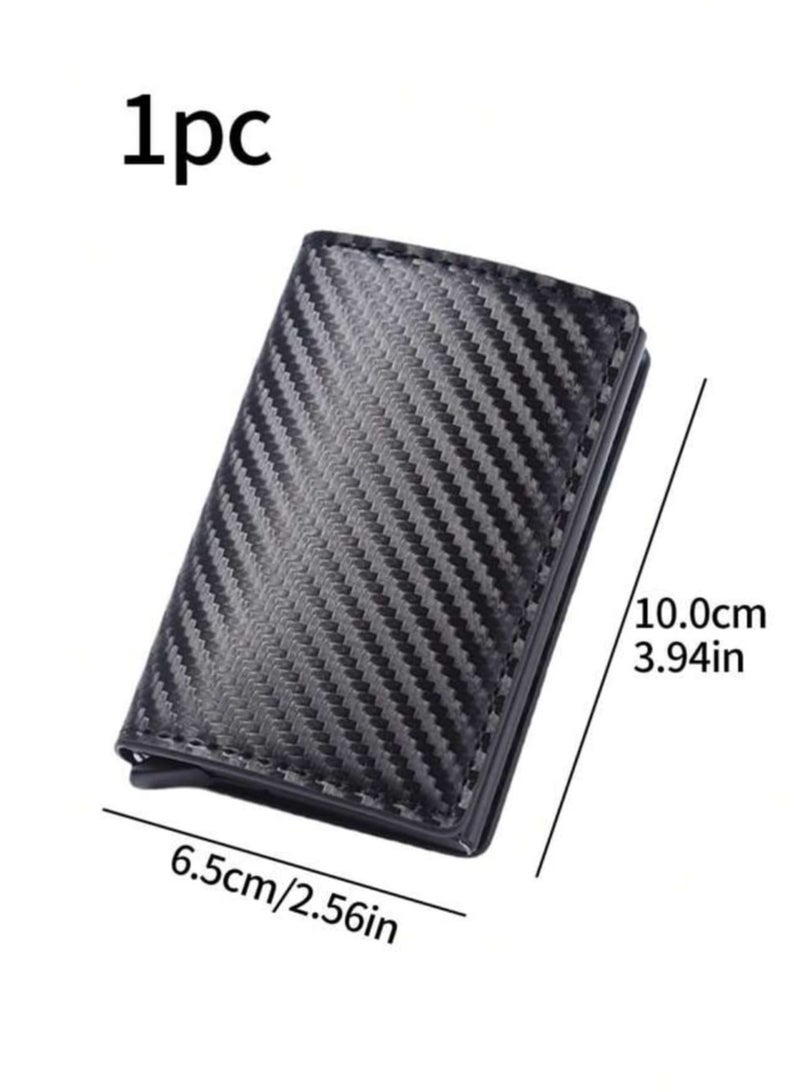 حافظة عملات معدنية من سبائك الألومنيوم لحماية من السرقة والمغنطة للرجال قطعة واحدة - Image 4