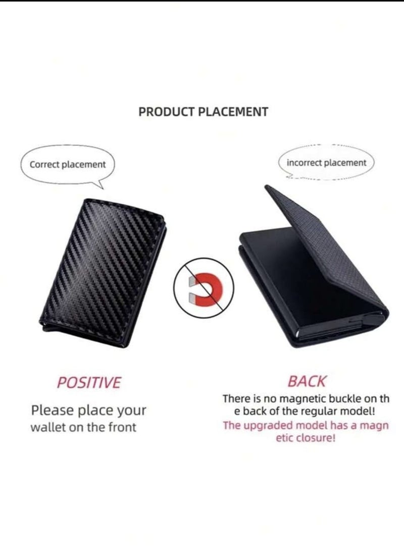 حافظة عملات معدنية من سبائك الألومنيوم لحماية من السرقة والمغنطة للرجال قطعة واحدة - Image 5