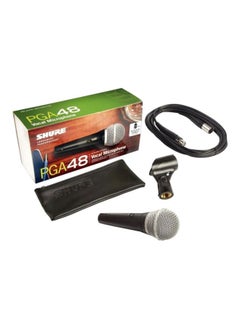 Shure Cardioid Dynamic Vocal Microphone PGA48-XLR-E Black  - Image 2