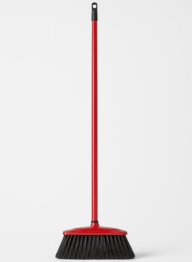 CEPILLO Indoor Floor Cleaning Broom/Brush, Long Broomstick for Easy Brooming, Great Use for Home, Kitchen, Office, Lobby etc-CP605-Red - Image 1