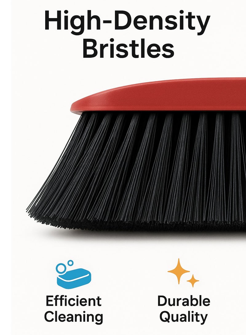 CEPILLO Indoor Floor Cleaning Broom/Brush, Long Broomstick for Easy Brooming, Great Use for Home, Kitchen, Office, Lobby etc-CP605-Red - Image 3