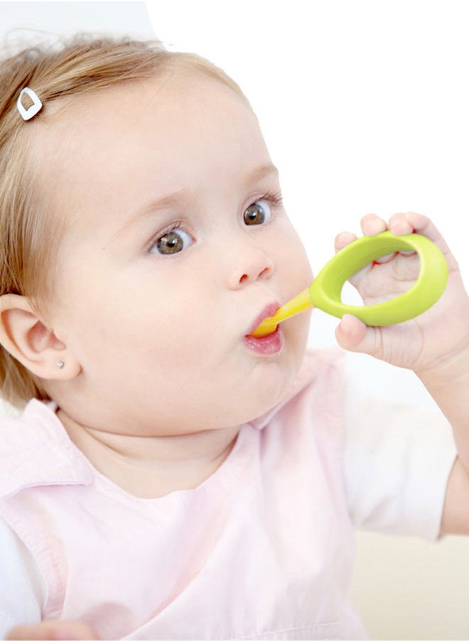 kidsme طقم ملعقة وشوكة للأطفال من عمر 9 أشهر فما فوق، أزرق سماوي  - Image 4