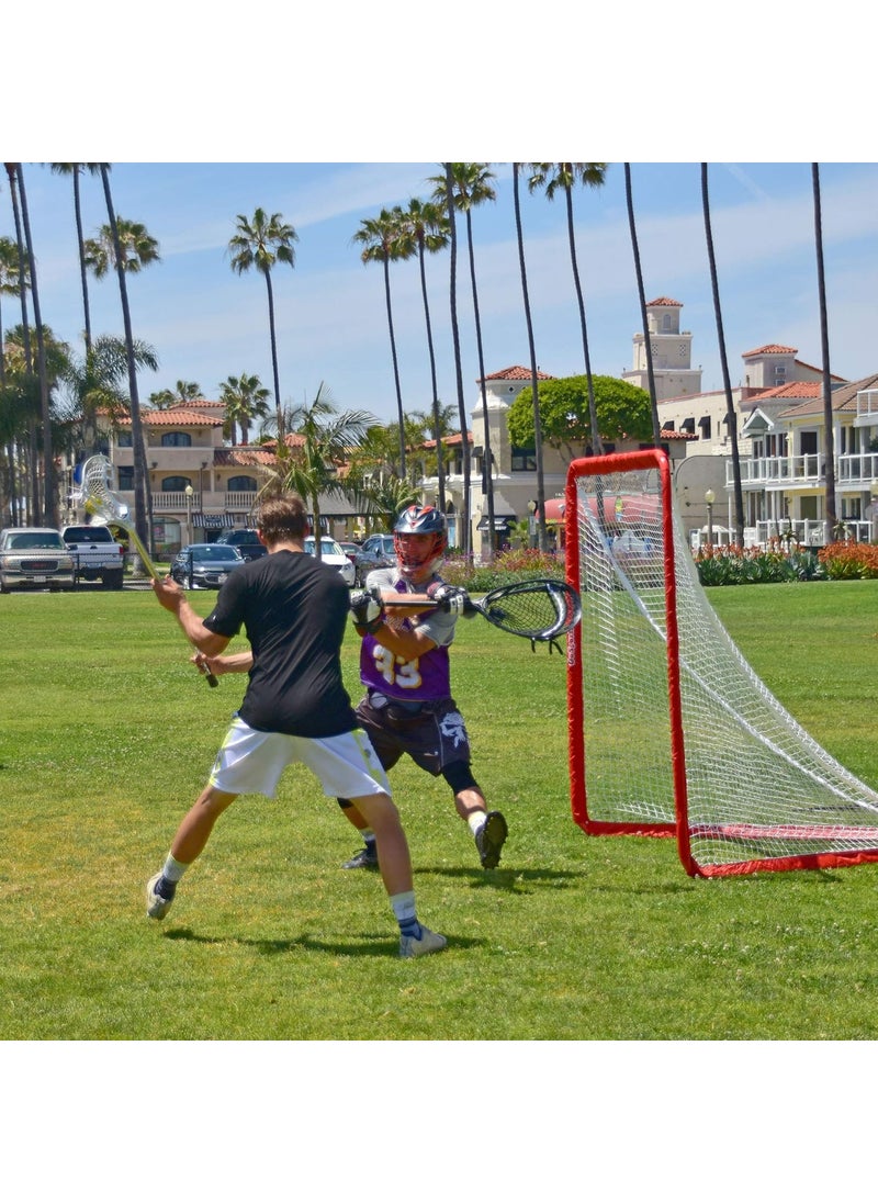 GoSports GoSports Regulation 6 ft x 6 ft Lacrosse Net  Steel Frame or Bow Style Frame  The Only Truly Portable Lacrosse Goal Backyard Setup in Minutes  - Image 4