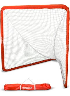 GoSports Regulation 6 ft x 6 ft Lacrosse Net  Steel Frame or Bow Style Frame  The Only Truly Portable Lacrosse Goal Backyard Setup in Minutes