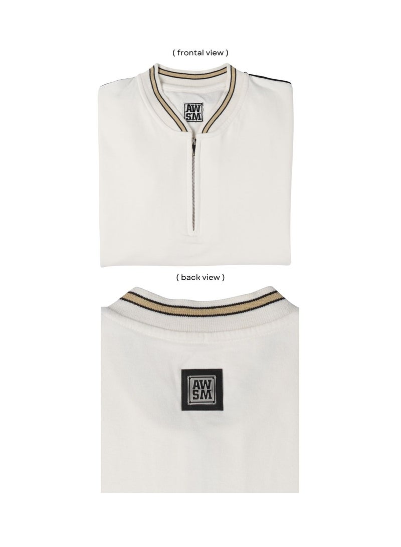 AWESOME STYLE GIFTS COTTON ZEN MEN T-SHIRT CREAM  - Image 4