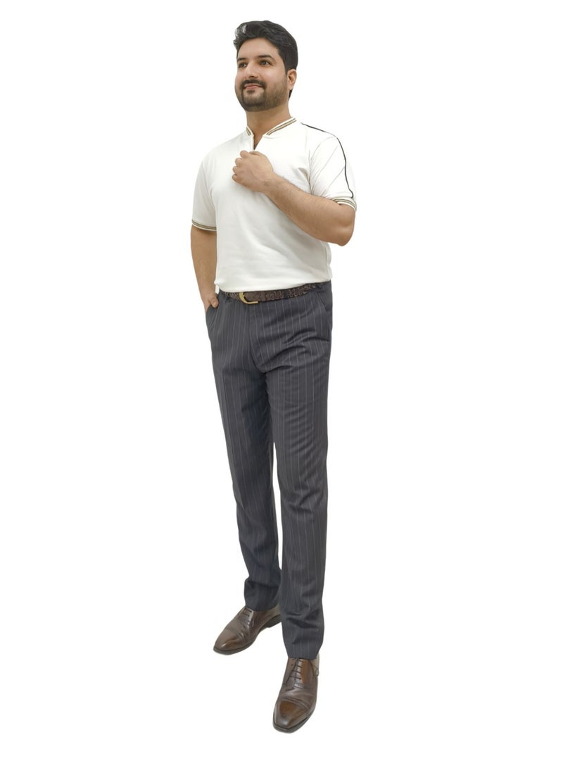 AWESOME STYLE GIFTS COTTON ZEN MEN T-SHIRT CREAM  - Image 3