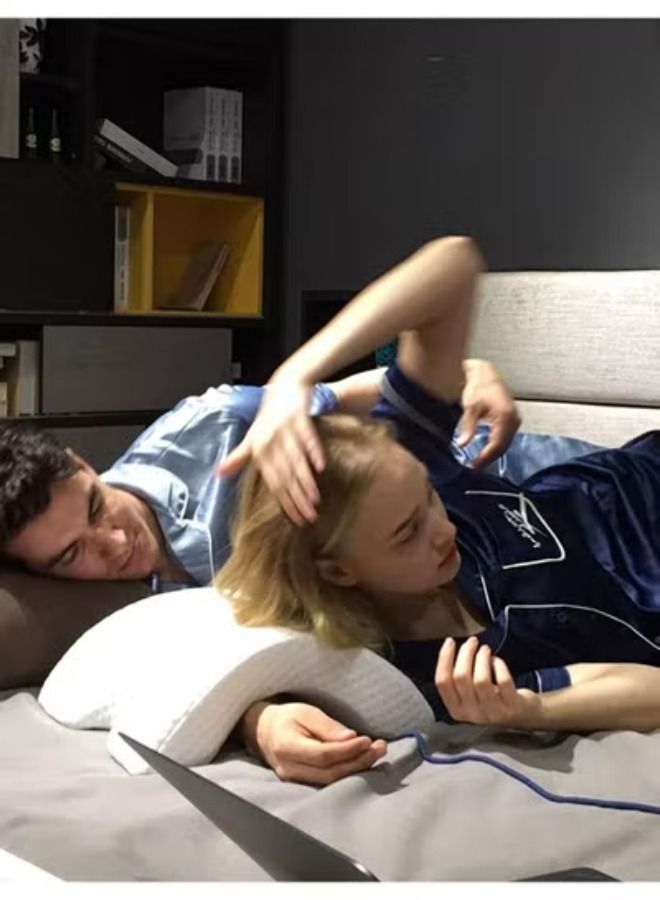 أكاليكس رغوة الذاكرة وسادة مع الذراع حفرة ، مكافحة اليد خدر مكتب قيلولة النوم وسادة متعددة الوظائف الصحة الرقبة وسادة - Image 2