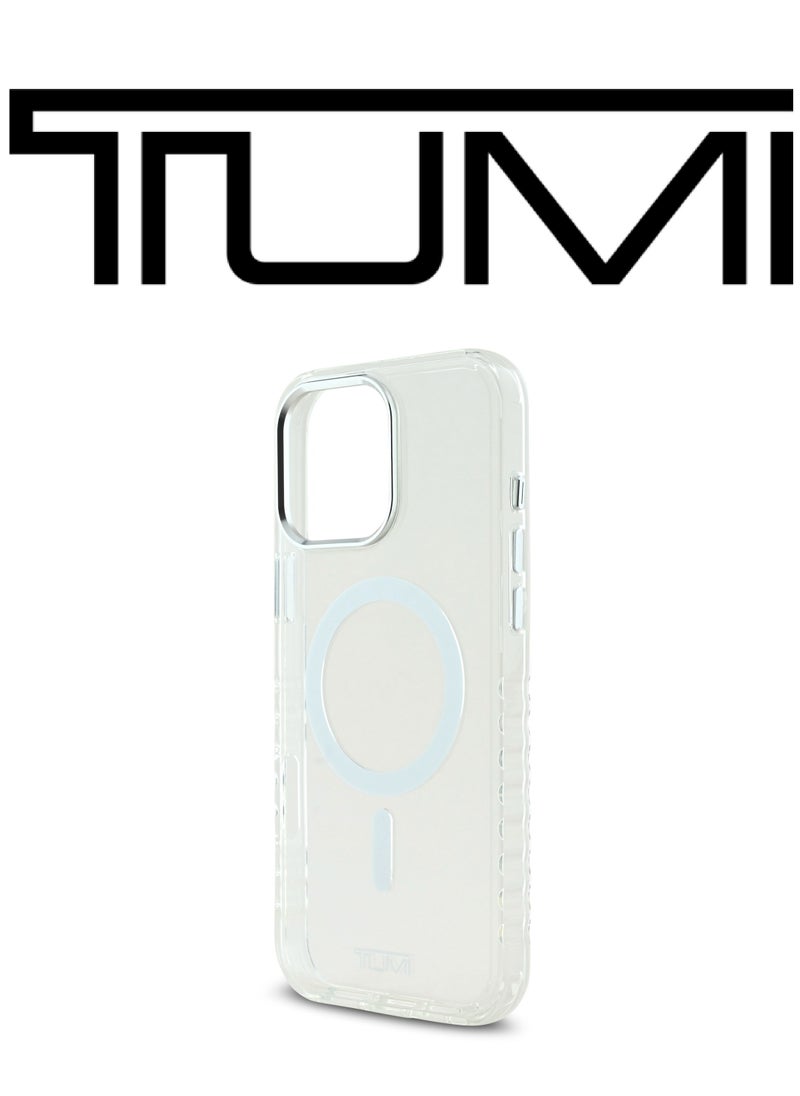 CG MOBILE Back case for iPhone 16 Pro Max, supports wireless charging MagSafe, French design, Clear color, original logo approved by the global brand TUMI. From CG Mobile.  - Image 5