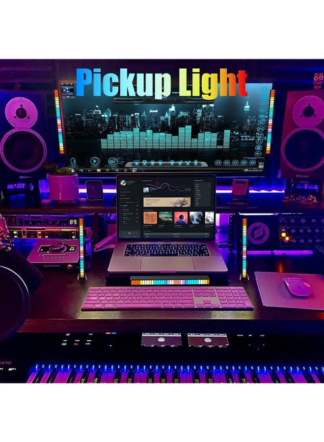 SHOPI Music Level Indicator Aluminum Bar Voice Sound Control Audio Spectrum RGB Light LED Display Rhythm Pulse Colorful Signal  - Image 4