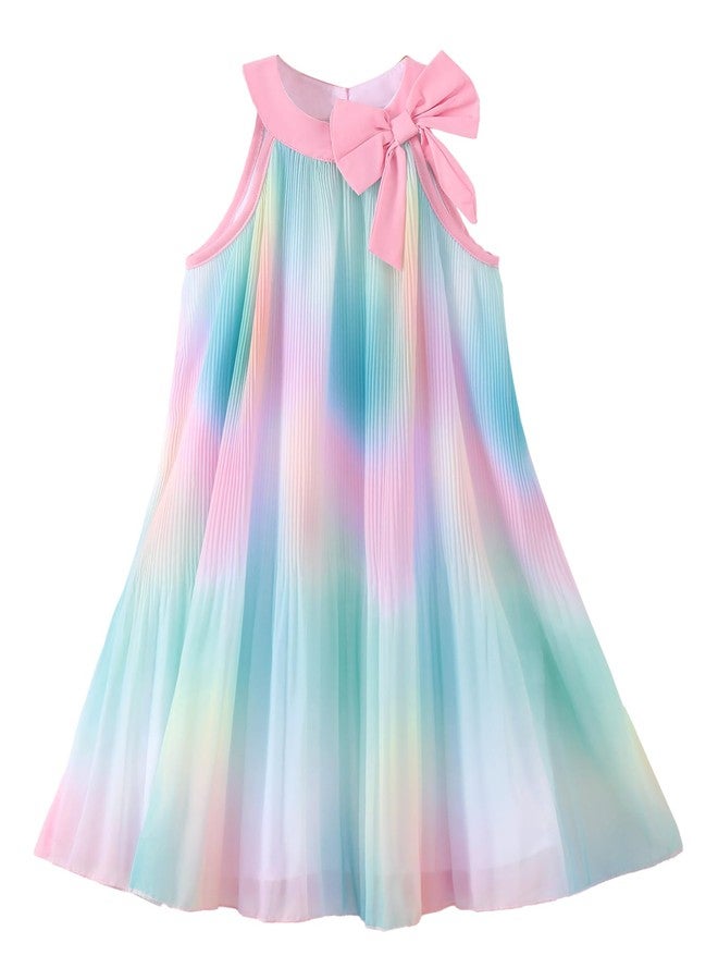 Saeaby Toddler Girl Tulle Dresses 4T 5T Girl Clothes Ruffle Green Prom Dress Ombre Summer Toddler Outfits Birthday Beach Sundress for Girl 4 5 Year Old - Image 1