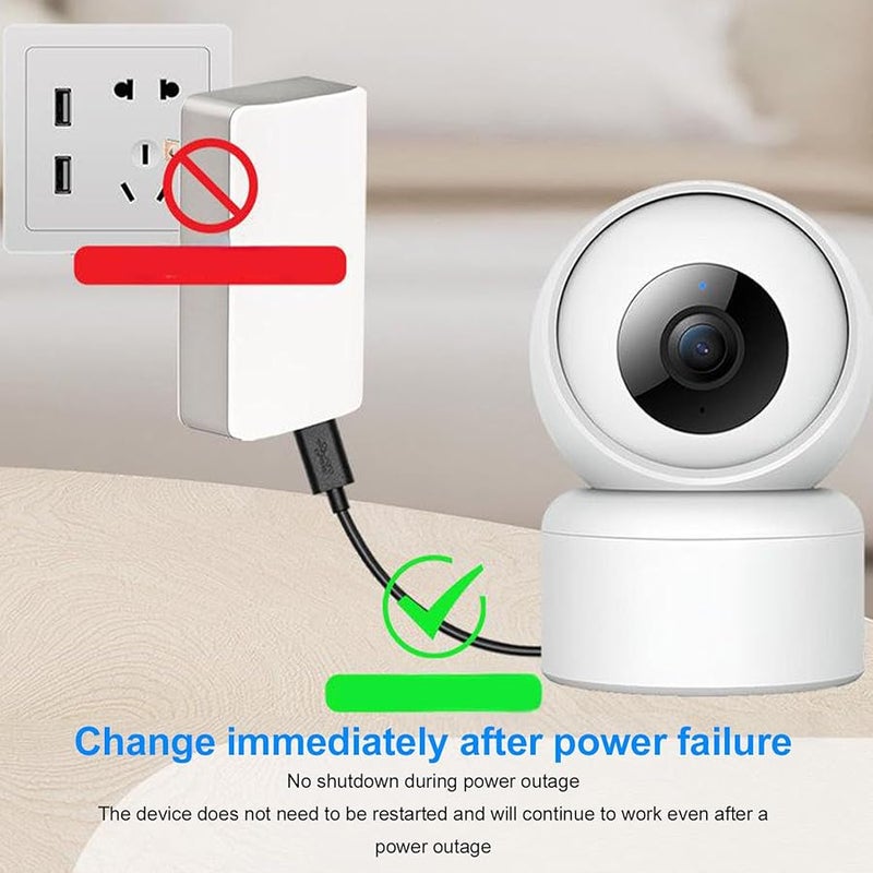 Mini UPS Battery Backup 2600mAh Uninterruptible Power Supply For Router Modem Security Camera US Plug - Image 4