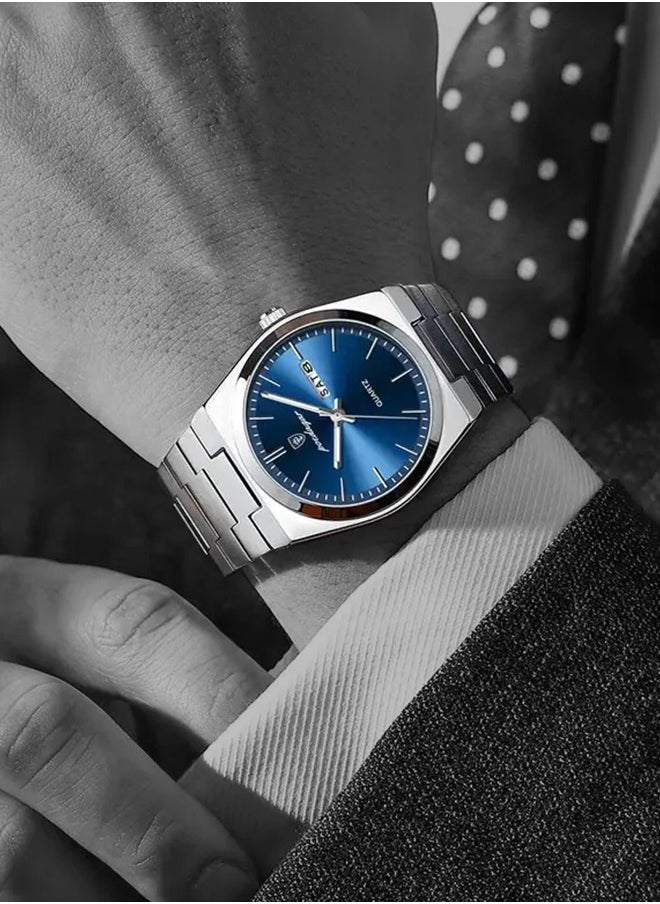 POEDAGAR Men's Quartz Watch waterproof with Luminous Hands and Date & Week Display  - Image 4