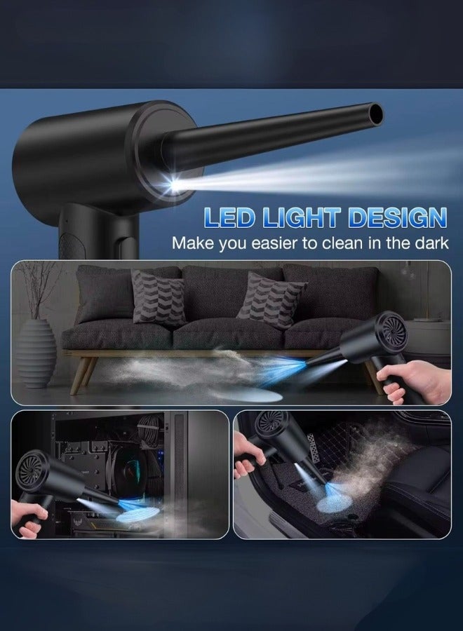 Beauenty Cordless Electric Air Duster, Alternative to Air Can Gas Cleaning for Keyboard Laptop Cleaner Camera Car Home,  Outdoors Cleaning Kit  | 51000 RPM Portable Air Blower, 6000mAh Compressed Air Duster - Image 3