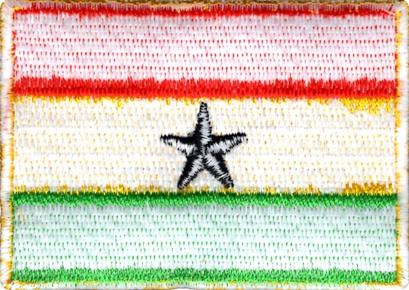 Generic Ghana Flag Applique Embroidered Sweing Patch Suitable for Jackets, Bags, T-Shirts, Jeans, Pants, Outdoor Clothing ; Size: 7cm x 5cm ; Imported from Malaysia (1 Piece).  - Image 2