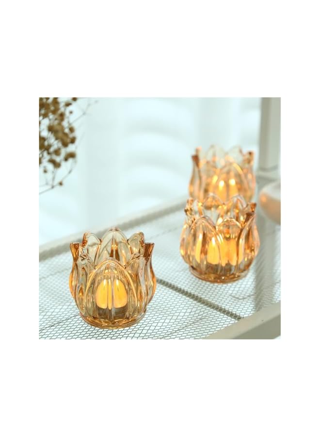 The Bros 12Pcs Votive Candle Holders, Thick Glass Tea Light Candle Holder Bulk, Tealight Candle Jars for Wedding Table Decor, Party Supplies, Bridal Shower Decorations, Centerpieces for Tables - Image 2