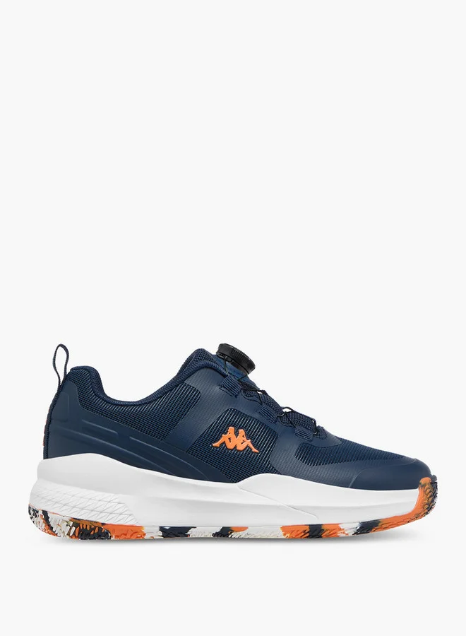 Kappa Boys' Logo Print Sports Shoes with Rotating Buckle Closure