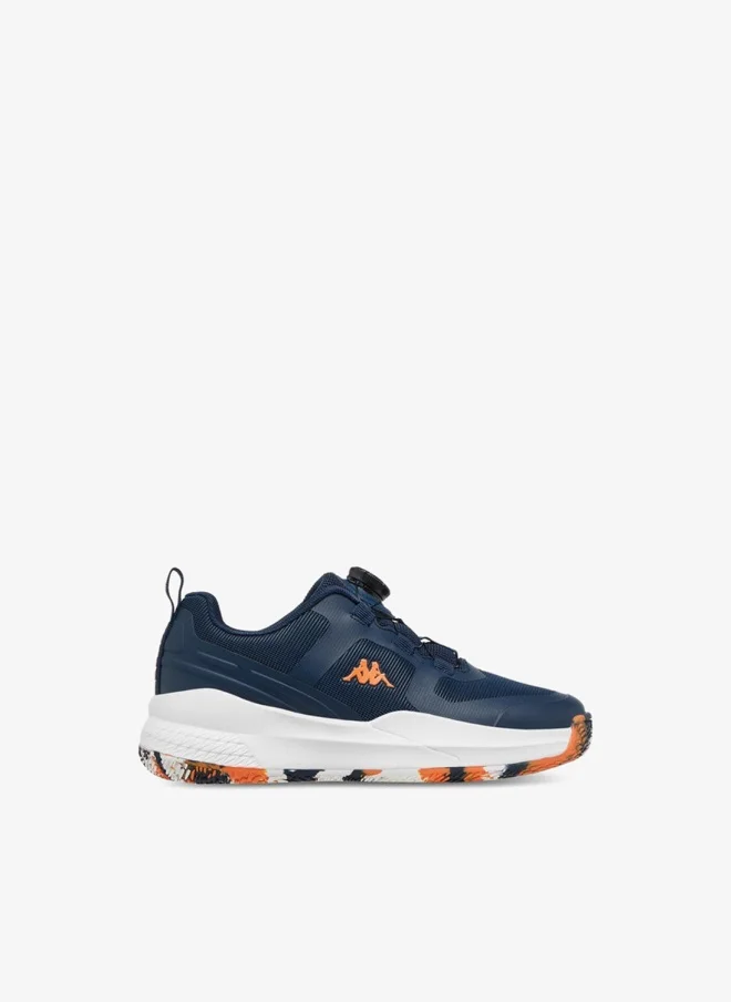 Kappa Boys' Logo Print Sports Shoes with Rotating Buckle Closure