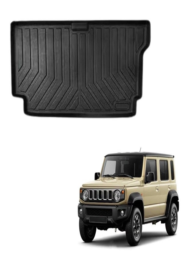 Trunk Mat for Suzuki Jimny 5door, Custom Fit Cargo Liner for Jimny 5door Model, Black, All-Weather Protection - Image 1