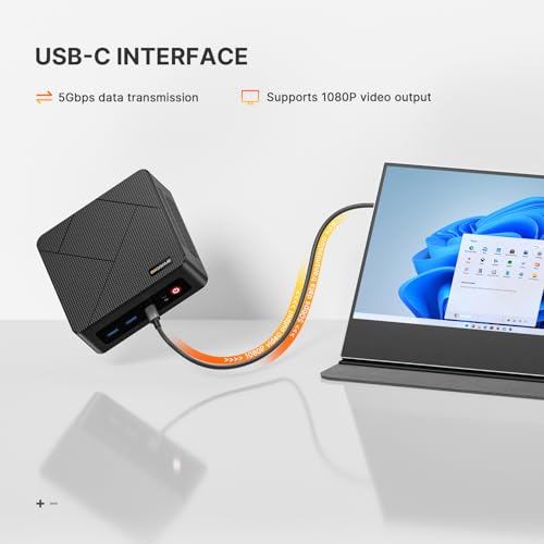 BOSGAME E4 Air Mini PC, Mini Computers with AMD Ryzen 5 3500U, 8GB DDR4 256GB SATA SSD, Dual RJ45, 4K Triple Display, USB-C, USB 3.2, Wi-Fi 5/BT 5.0, Desktop Computers for Office, Home - Image 4