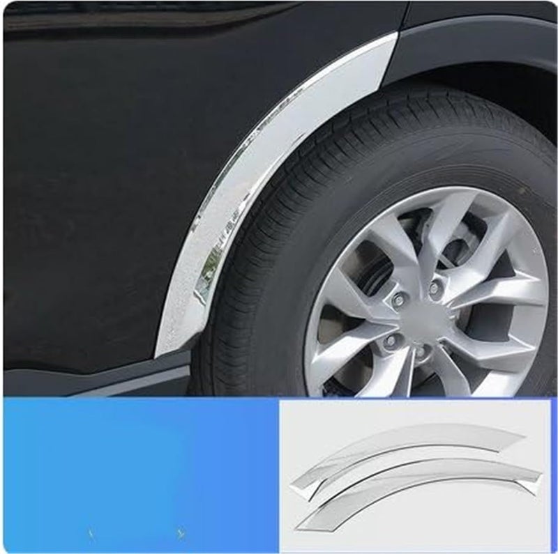 Yurefax ABS Car Rear Door Wheel Eyebrow Trim Strip Guard - Image 3