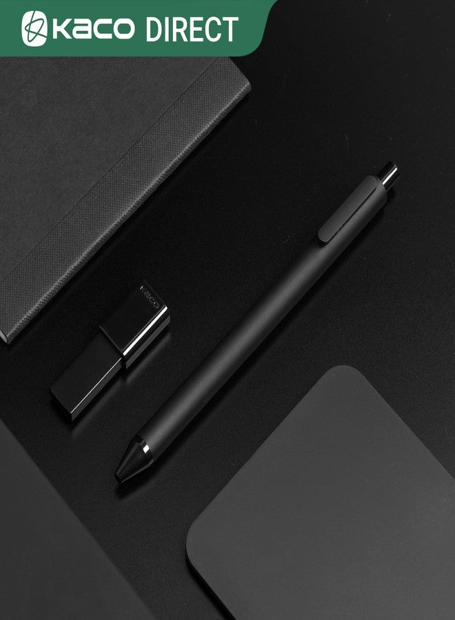 Kaco 10 Pieces Ballpoint Pens PURE, Black Ink, 1.0mm Medium Point, 10-Count Pack Pens Retractable Journaling School Office Supplies - Image 4