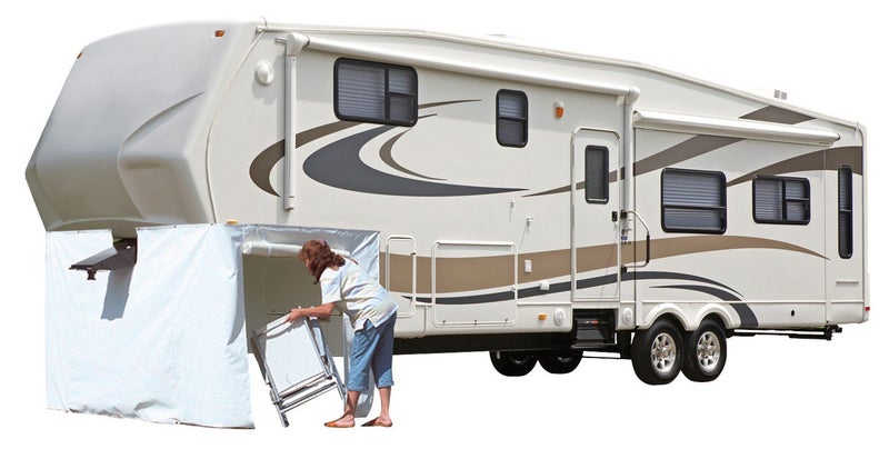 Adco (3502) Polar White 64" High x 266" Length 5TH Wheel Skirt - Image 3