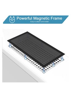 KASTWAVE Computer Fan Dust Filter, Pc Dust Cover, Magnetic Fan Dust Filter, Mesh Magnetic Frame, for Pc Case Fan Dust Proof Filter Cover, Grills Black, 120x240mm  - Image 4