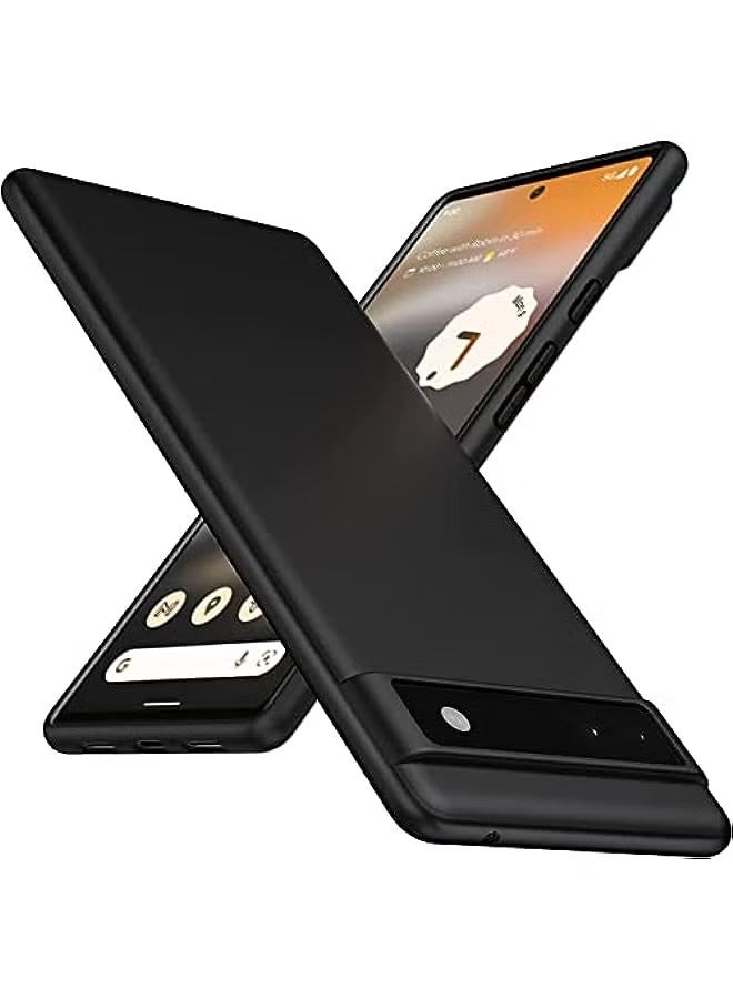 بروماس حافظة لهاتف Google Pixel 6a، غطاء خلفي ناعم من مادة TPU، مرن خفيف الوزن، غطاء واقٍ أسود غير لامع، مضاد لبصمات الأصابع، مصمم لهاتف Google Pixel 6a - Image 1