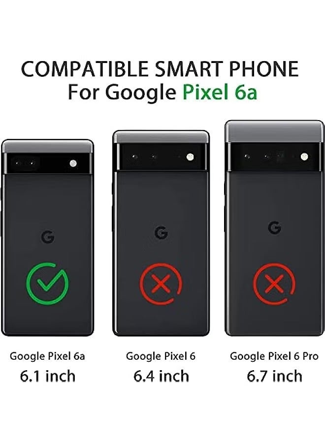 بروماس حافظة لهاتف Google Pixel 6a، غطاء خلفي ناعم من مادة TPU، مرن خفيف الوزن، غطاء واقٍ أسود غير لامع، مضاد لبصمات الأصابع، مصمم لهاتف Google Pixel 6a - Image 2