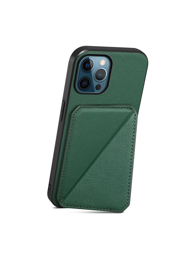 Zaboon Case For iPhone 12 Pro D04 Calf Texture Dual Card Slot Holder Phone Case - Image 3
