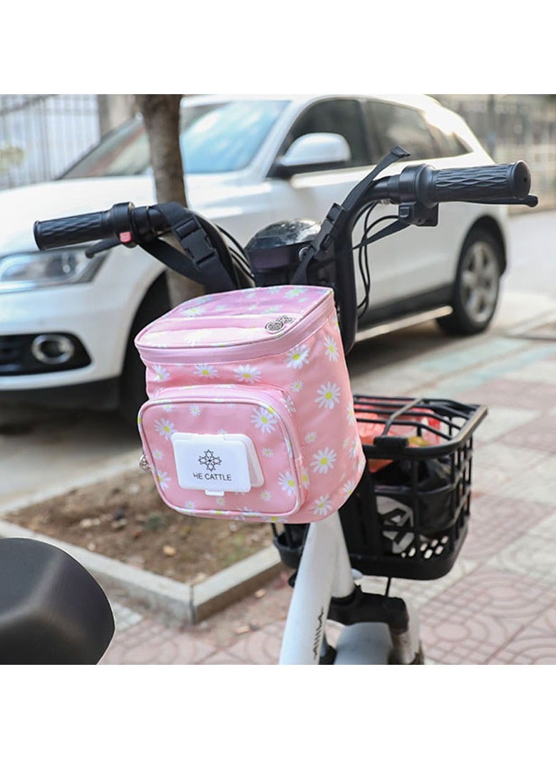 general Electric car hanging bag front waterproof battery car storage bag tram storage pocket large capacity motorcycle hanging bag mobile phone bag - Image 1