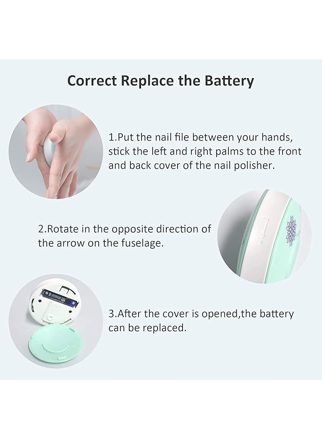 X spring Baby Electric Nail Trimmer Safe And Reliable Handheld Nail Grinder Silent Nail Clipper Replaceable Grinding Head Nail File Baby Nail Care Kit For Finger Toe Nails Children'S Gifts - Image 5