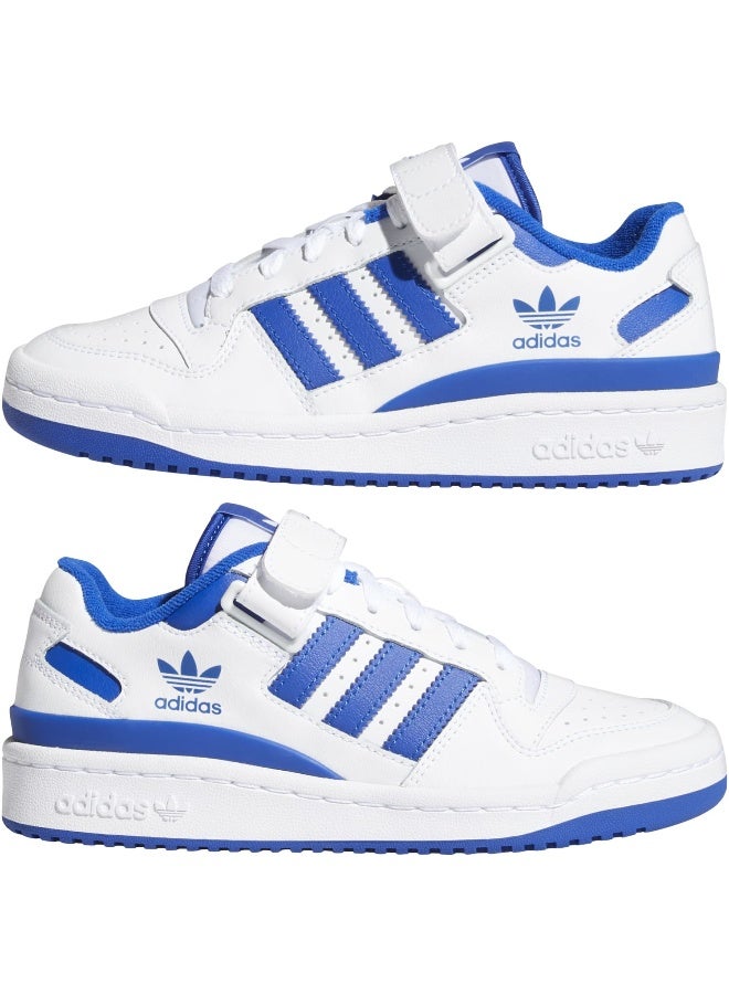 adidas Originals Adidas Forum Low J White Basketball Shoes For Kids Unisex 3 - Image 5