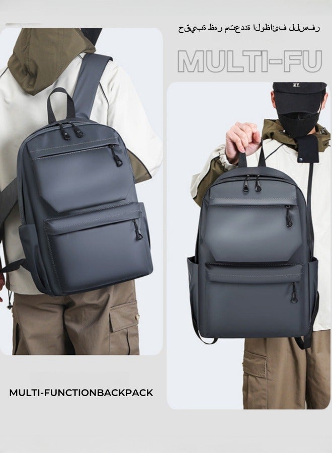 XiuWoo Large-capacity Backpack, Business Backpack, Machine Model Backpack, Computer Bag - Grey 33*46*18cm  - Image 3